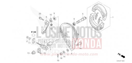 REAR BRAKE PANEL CBF125MER de 2024